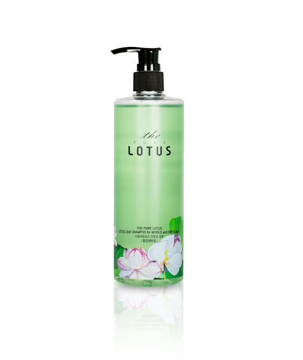 [The Pure Lotus] Lotus Leaf Shampoo For Middle and Dry Scalp - glass skin.